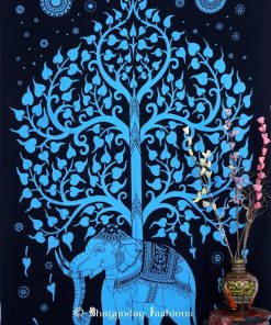 Buy Ferogi Color Elephant Tree Tapestry Wall Hangings for Living Room-0