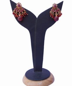 Buy Online Fashion Polki Earring in Semi Precious Stones from India-0