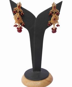 Elegant Polki Earrings in Chandelier Style for Fashionable Women-0