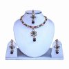Designer Indian Necklace Jewelry Set With Earrings and Tika from India-0