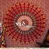 Maroon Hippie Mandala Tapestry