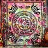 Pink Multi Color Elephant Tapestry