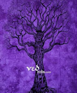 Purple Hippie Tree of Life Tapestry
