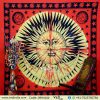Red Sun and Moon Indian Tapestry