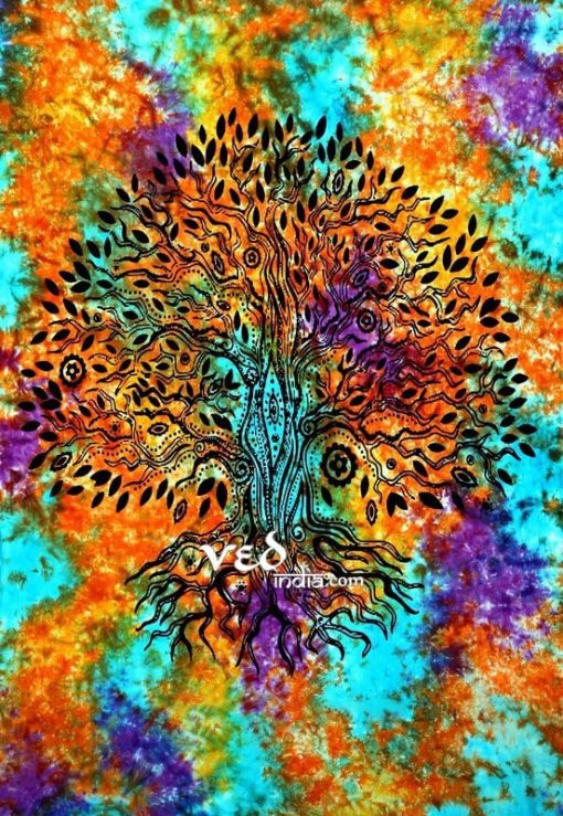 Mandala Hippie Tree of Life Tapestry