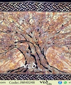 Tree of Life Tapestry in Brown Color