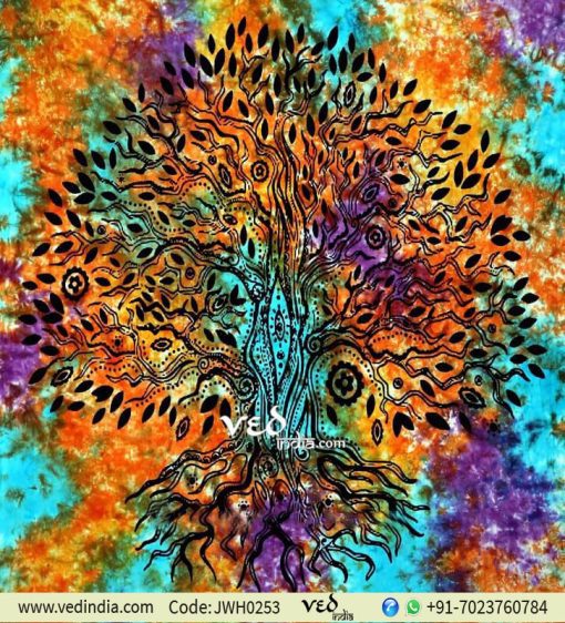 Colorful Tree of Life Wall Tapestry