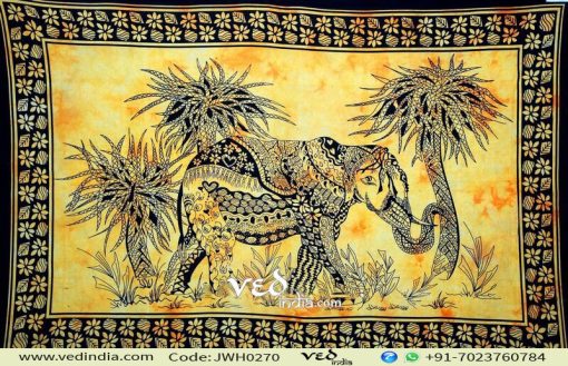 Designer Vintage Elephant Tapestry