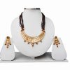 Amber Jaipur Thewa Jewelry Set with Earrings for Weddings-0