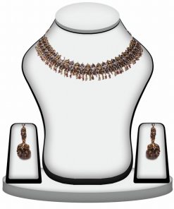 Attractive Fashion Victorian Necklace Set with Earrings for Girls -0