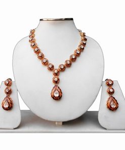 Buy Ethnic Minakari Necklace and Earrings Jaipur Jewelry Set-0