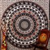 Buy White Multicolor Designer Handlook Mandala Tapestry Wall Hanging-0