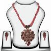 Exquisite Fashion Victorian Pendant Setin Red Beads-0