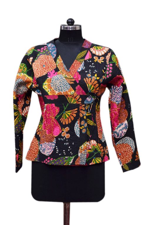 Latest Designs Floral Patterns Handmade Quilted Jackets For Women-0