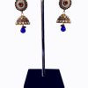 Red and Green Stone Earrings in Latest Design From India for Women-0