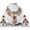 Red and Green Stones Designer Kundan Necklace Set for Women-0