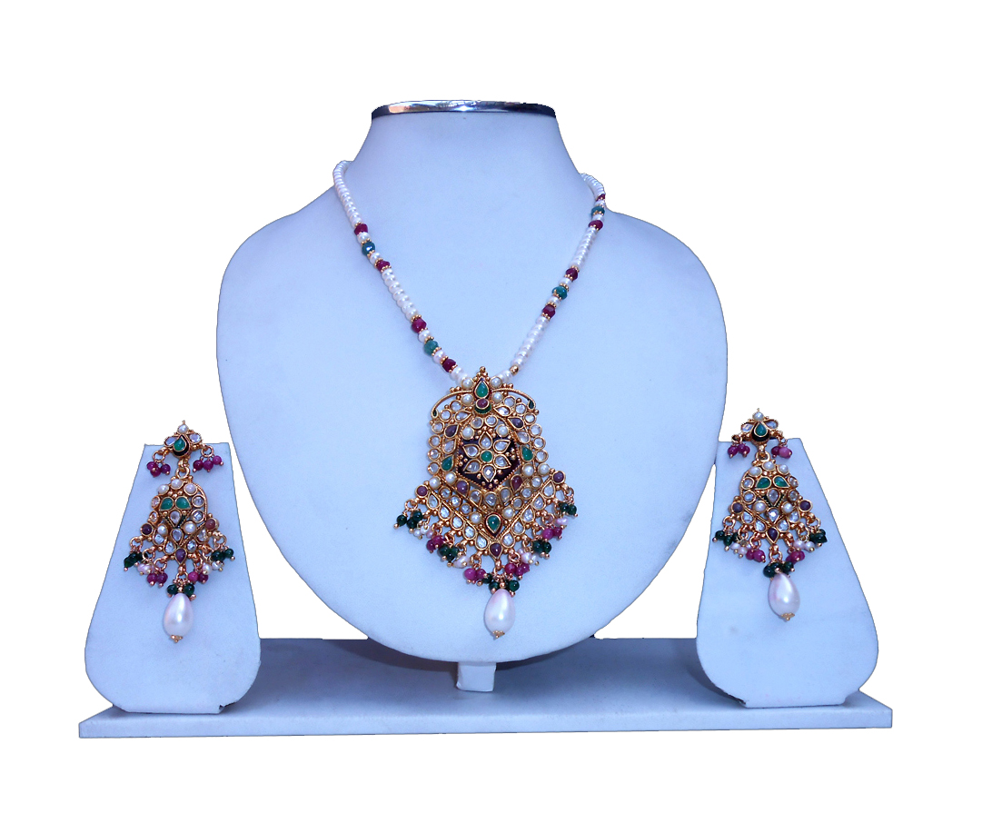 Special Occasion Wear Elegant Designer Pendant Set with Earrings -0