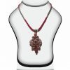 Victorian Pendant Set for Women in Red and Green Stones-0