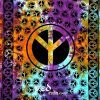 Peace Sign Hippie Bedding in Tie Dye