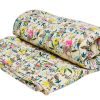 Stylish Decorative Cheap Quilts With Soothing Floral Design Pattern-0