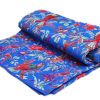 Buy Beautiful Fabric Handmade Quilts in Vibrant Blue Color-0