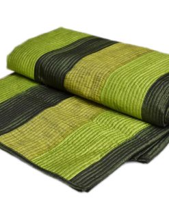 Designer Green And Black Color Handmade Modern Quilts-0