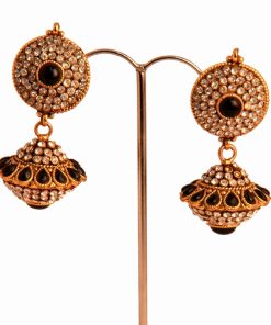 Latest Design Fancy Earrings from India in Brass Metal for voguish women-0