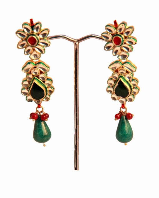 Latest Design Fashion Kundan Earrings for Stylish Girls at Wholesale Price-0