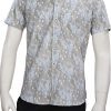 Pista Colored Printed Party Half Sleeves Shirt for Men in Linen-0