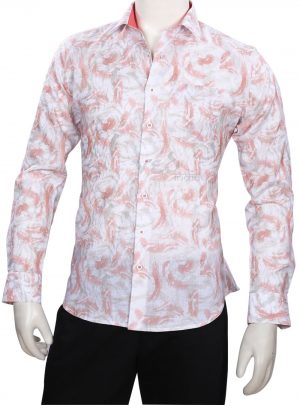 Stylish Printed Fashion Cotton Shirt for Men in Multicolor -0
