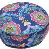 Shop Online Cheap Blue Round Footstool With Royal Designs-0