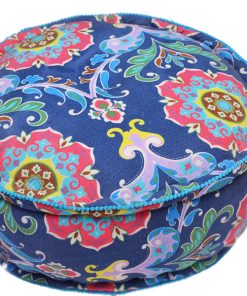 Shop Online Cheap Blue Round Footstool With Royal Designs-0
