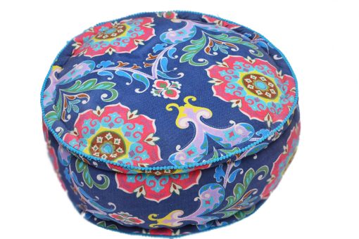 Shop Online Cheap Blue Round Footstool With Royal Designs-0