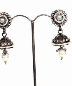 Buy Online Designer Jhumka Fashion Pearl Earrings for Weddings-0