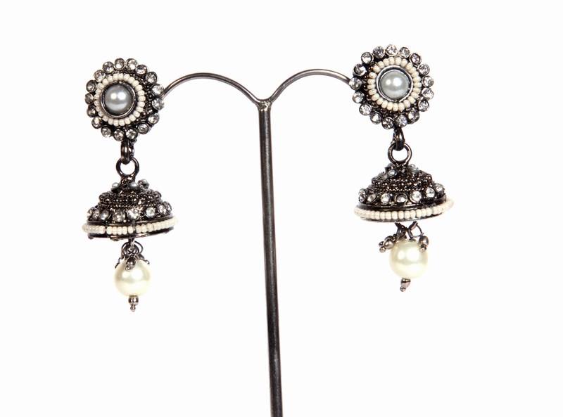 Buy Online Designer Jhumka Fashion Pearl Earrings for Weddings-0