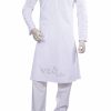 Buy Online Casual White Cotton Mens Kurta Set From India-0