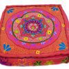 Modern Designer Colorful Pouf Ottomans With Handmade Designs-0