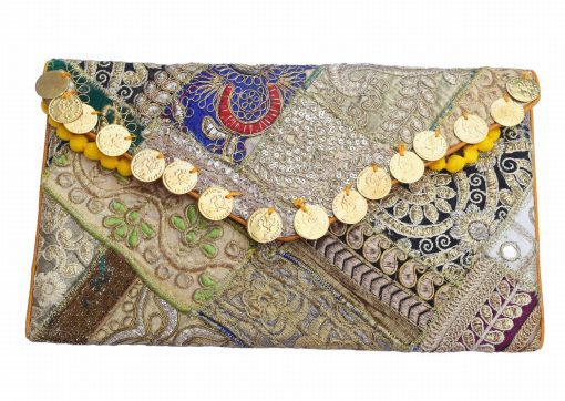Ethnic Designer Handmade Antique Boho Clutch Purse for Women-0