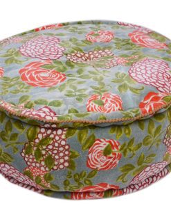 Buy Greenish Floral Designs Home Decorative Ottomans From India-0