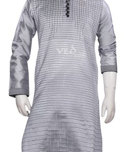 Posh Grey Formal Fashionable Kurta Pyjama Set for Men-2523