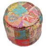 Block Printed Handmade Ottomans With Beautiful Color Combination-0