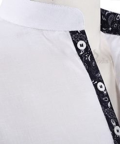 Casual Wear White Ethnic Men’s Wear Cotton Kurta Pajama Set -2505
