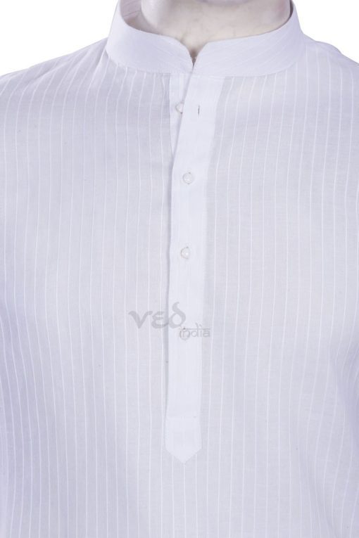 Readymade White Kurta Pjyama for Men for Casual Parties-2481