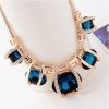 Latest Design Fashion Necklace for Women in Blue Stones -0