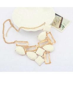 Buy Beautiful Bohemian Jewellery in White Beads and Stones -0