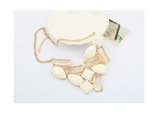 Buy Beautiful Bohemian Jewellery in White Beads and Stones -0