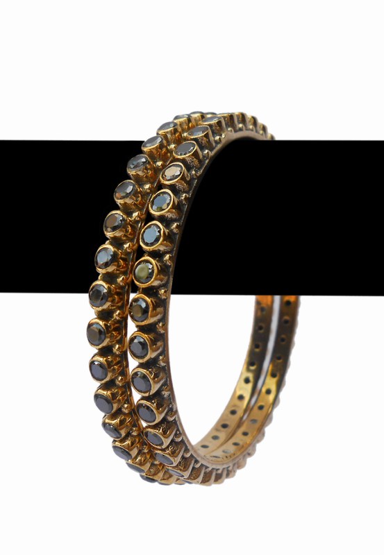 Exclusive Designer Red Desire Stone Wedding Bangles for Women-0