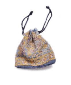 Designer Gray Indian Potli Bags With Stitched Work From India-0