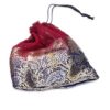 Traditional Designer Maroon And Blue Pouches With Floral Zari Patterns-0