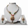 Latest Design Pipe Necklace Set with Jhumkas and Designer Fashion Pendant From India-0